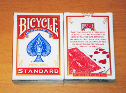 carti de joc bicycle blank face rosu