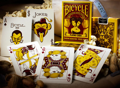 carti de joc bicycle sideshow freaks